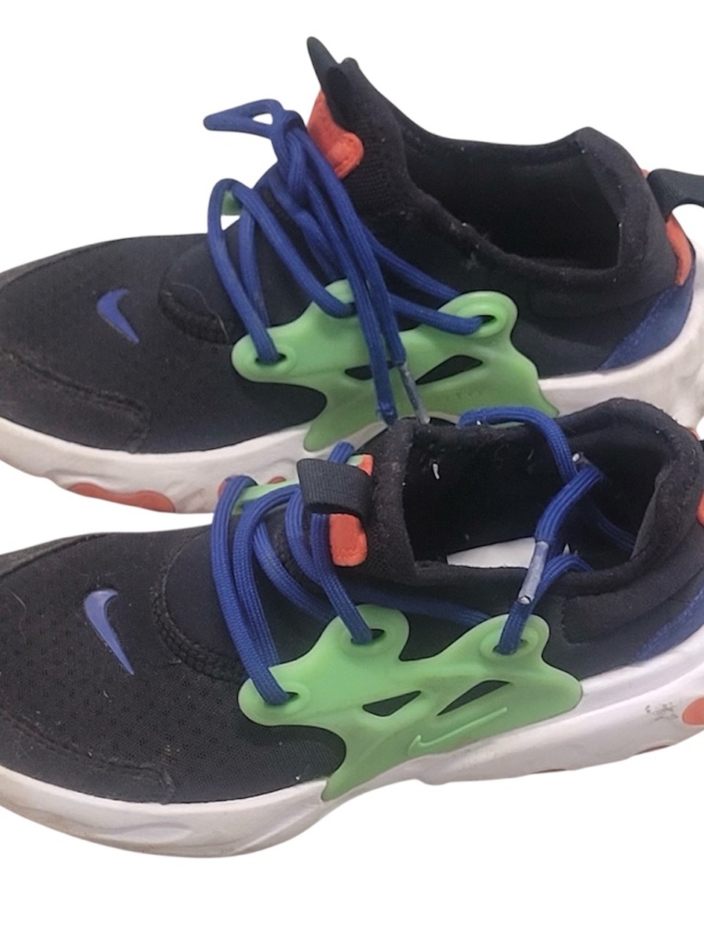 Nike | Presto React Black with Green and Blue Colorway | 3Y